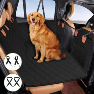 INSMEER Capa Protetora Carro Pet, Proteção 7 em 1 - À Prova D'água, Fundo Rígido, Resistente Ao Desgaste, Lavável À Máquina, Ajuste Universal, Cinto de Segurança e Design de Rede.