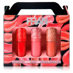 Glosslicious Gloss Labial Kit 3un - Franciny Ehlke Acabamento Brilhante Cor Franciny Ehlke Glosslicious
