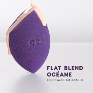 Océane Esponja De Maquiagem Azul Flat Blend Azul