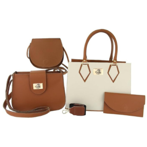 Kit 4 Bolsas Feminina Square Transversal De Ombro + Carteira