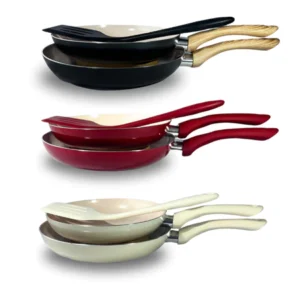 2 Frigideiras 20 E 22cm com Espátula Antiaderente Revestimento Cerâmico