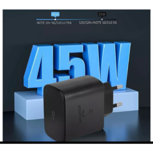 Carregador Samsung Turbo 45W Tipo C S20 Fe S21+ S22 S23 Ultra S24 A51 A52S A53 A54 A55 A70 A71 A73 A74 Edge