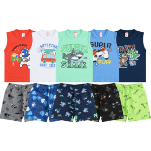 5 Conjunto Infantil Menino Meia Estação Masculino Crianca
