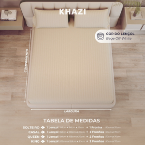 Jogo de Lençol Padronado 3 peças 500 Fios Cama Solteiro Casal Queen King Micro Percal Penteado