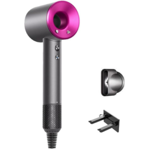 Secador de Cabelo - Secador Íon Negativo com Motor Brushless de Alta Velocidade 110.000 RPM para Secagem Rápida, Baixo Ruído, com Bocal, 4 Temperaturas e 3 Velocidades (Rosa Pink, 220V)