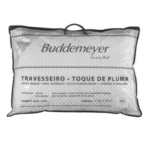 Travesseiro Toque De Pluma Buddemeyer 50x70cm Algodão Branco