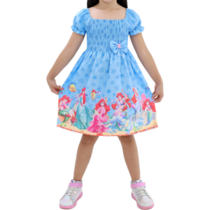 Vestido Ariel Infantil Menina - Promoção